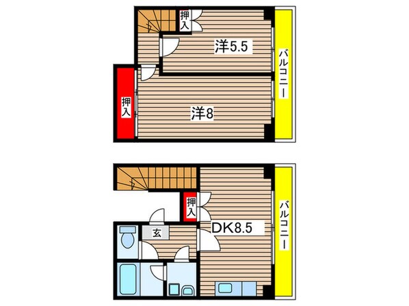 ドーリア花園の物件間取画像